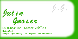 julia gmoser business card